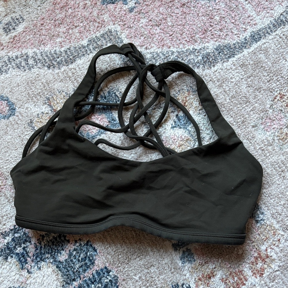 Olive green Strappy Women's Bralette
